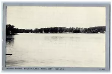 1943 View Of North Shore Sylvan Lake Rome City Indiana IN Vintage Postcard