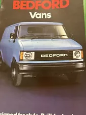 Bedford Van Range 230 250 280 350 Range Sales Brochure Frameable 1981