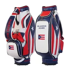 PUERTO RICO Flag Golf Bag -Fully Customized with your name, logo, and colors!