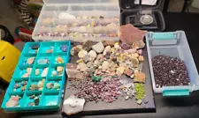 Bulk Minerals/Gems/Geodes with weight scale!! Over 14 lbs!