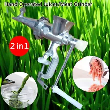 Hand Operated Grinder Juicer Wheat Grass Extractor Hand Crank Meat Grinder