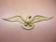 SEXTON No. 564 Cast Aluminum EAGLE Wall Hanger Gold USA Decor 20" x 5 1/2" LQQK!