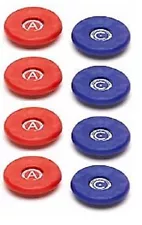 8 AMERICAN MEDIUM REPLACEMENT TABLE SHUFFLEBOARD PUCK CAP TOPS -FITS 2 1/8 PUCKS