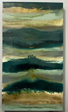 Blakely Bering Artwork - 20x36 Original with Epoxy Resin and Crushed Glass