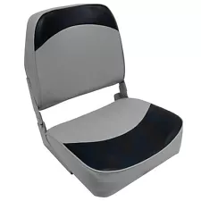 Wise 8WD734PLS-660 Low Back Boat Seat, Grey / Navy