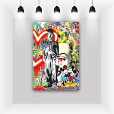 Street Graffiti Wall Decoration, Banksy Prints, Banksy Art Print For Sale