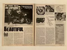 1983 Yamaha Virago 500 Small Is Beautiful Motorcycle Orig 1983 Print Article AR3