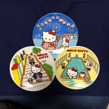 Extremely rare, not for sale, Sanrio 2005 Hello Kitty ceramic plates and picture