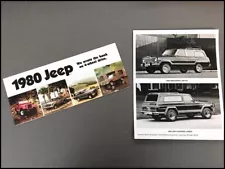 1980 Jeep Vintage Sales Brochure - CJ-5 CJ-7 J-10 Truck Cherokee Grand Wagoneer