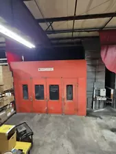 Saico 20'-2" x 23'-8" Paint'N Cure Downdraft Spray Booth W/Burner & Nat Gas Curi