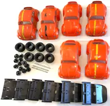 New Listing6 Vintage Cox Baja Bug Orange Bodys .049 Gas Powered Parts junk lot "sold as is"