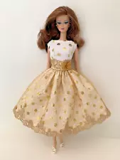 OOAK Handmade Lace Dress FOR Silkstone Reproduction/Vintage/Modern Barbie Doll