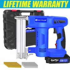 Heavy Duty 21V Cordless Brad Nailer, 18 Gauge 2 in 1 Nail Gun Battery Powered