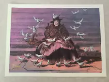 Mary Poppins - (Feed the Birds) Disney Movie Club Collectible Lithograph (2015)