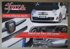 SFORZA Carbon Line for FIAT BARTH 500 orig Sales Flier Brochure in English