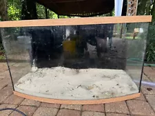 50-gallon bow-front aquarium