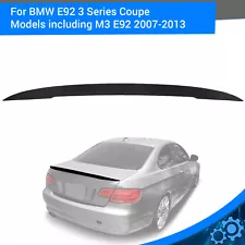 Spoiler Wing For 2007-2013 BMW E92 Coupe 328i 335i M3 High Kick Trunk ABS (For: More than one vehicle)