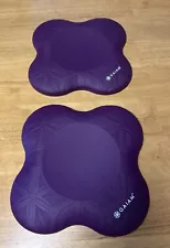 Yoga Knee Pads (Set of 2) -Yoga Props and Accessories for Women,Purple Cushions