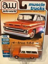 Auto World 1965 Chevrolet Suburban orange & white