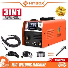 HITBOX 110V 3IN1 Portable MIG Welder ARC LIFT TIG MIG Gasless Welding Machine