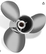 9 7/8 x 10 1/2 Outboard Stainless Steel Propeller For Yamaha 20-30HP 10 Tooth,RH