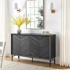 Modway Harper Chevron Sideboard in Black