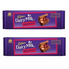 Cadbury Dairy Milk Fruit and Nut Chocolate Bar Pouch, 300 gm X 2 pack