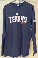 Houston Texans Long Sleeve Shirt NEW Season Ticket Member Size LARGE