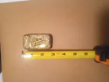 MID 1800's to early 1900's- Solid brass with silver plate antique match safe.