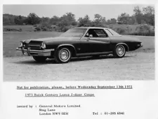 1973 Buick Century Luxus 2-Door Coupe Press Photo 0073 - GM London