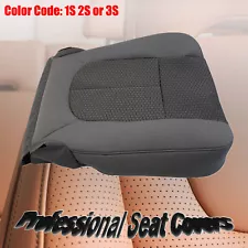 For 2011-2016 Ford F250 F350 XLT Driver Side Bottom Cloth Seat Cover Gray #1S 2S