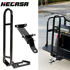 Golf Cart Rear Safety Seat Trailer Hitch + Grab Bar for EZGO Yamaha Club Car