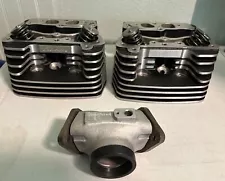 HARLEY DAVIDSON EDELBROCK 1687 TWIN CAM 88 CYLINDER HEADS + 3123 INTAKE MANIFOLD