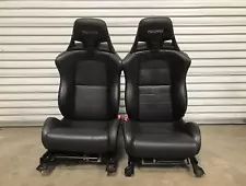 08-15 MITSUBISHI LANCER EVOLUTION EVO X RECARO FRONT FULL LEATHER SEATS