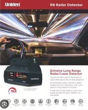 Uniden R8 Radar/Laser Detector, New