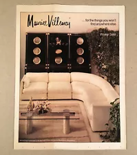 Scarce 1981-82 MAURICE VILLENCY FURNITURE 8-Page Color Winter Sale Catalog