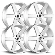 (Set of 4) Strada S60 Coda 20x8.5 5x112 +35mm Brushed Wheels Rims 20" Inch