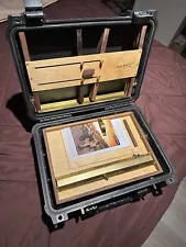 Open Box M 10”x12” Pochade box Easel & Wet Canvas Carrier W/Pelican Box