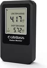 LifeBasis Radon Detector, Radon Test for Home with Long and Short Term Radon Met