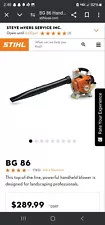 STIHL BG 86 handheld leaf blower