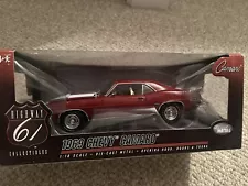 Highway 61 1:18 1969 Camaro Z28, Garnet Red. Rarely For Sale In this Color!