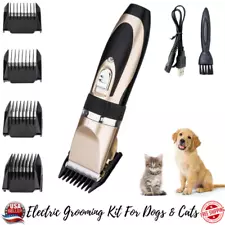 Professional Pet Clippers Dog Cat Animal Kit For Hair Grooming Cordless Trimmer