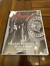 2017 Indian Fullsize Motorcycles 111 c.i. Engine Service Manual 9927618 R01