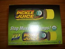 12 Bottles Pickle Juice Extra Strength Shots 2.5 oz each -Stop Muscle Cramps!