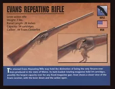 Evans Repeating Rifle Atlas Classic Firearms Card