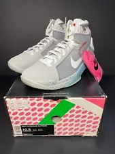 DS NEW 2008 NIKE HYPERDUNK SUPREME MARTY MCFLY AIR MAG SIZE 10.5 BACK FUTURE NOS