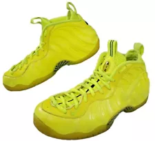 Nike Air Foamposite Pro Volt Yellow Mens Size 10.5 Sneakers 624041-700