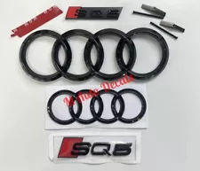 Audi SQ5 Gloss Black Badges / Emblem Full Set 2014-2018