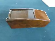 MERCEDES S Class W126 SEL Console Cassette STORAGE BOX Insert Center WALNUT WOOD