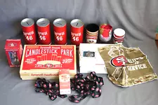 San Francisco 49ers HUGE LOT SEASON TICKET HOLDER MEMORABILIA CANDLESTICK + MORE